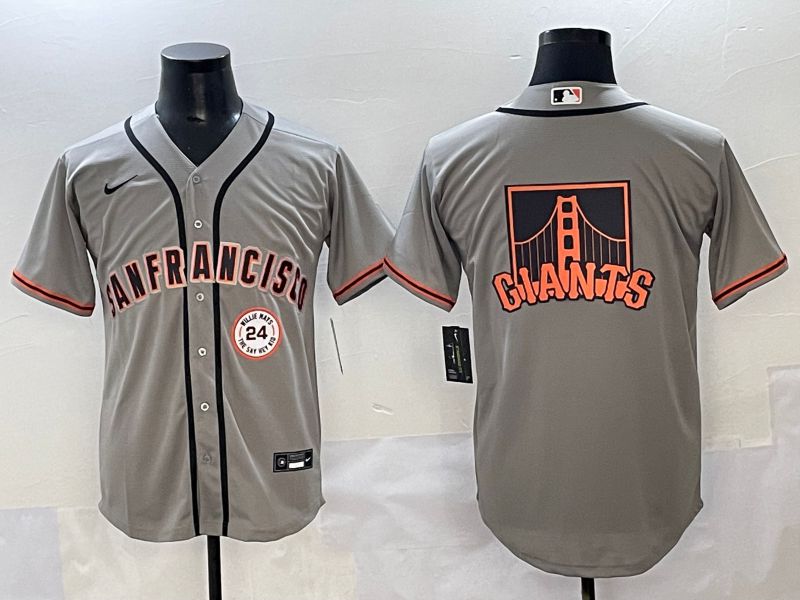 Men 2025 San Francisco Giants Blank Grey Game Nike MLB Jersey style 8